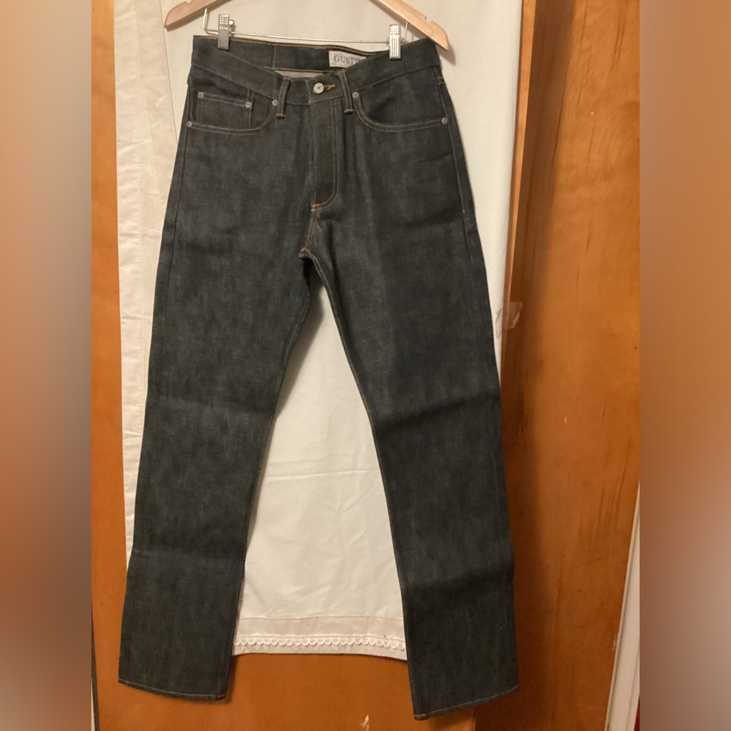 Gustin Rn 116699 # 75 Salvaged Straight Jeans Sz 32